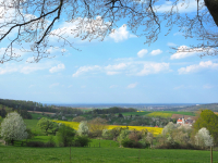 Blick über Wiebelsbach bis zum Taunus